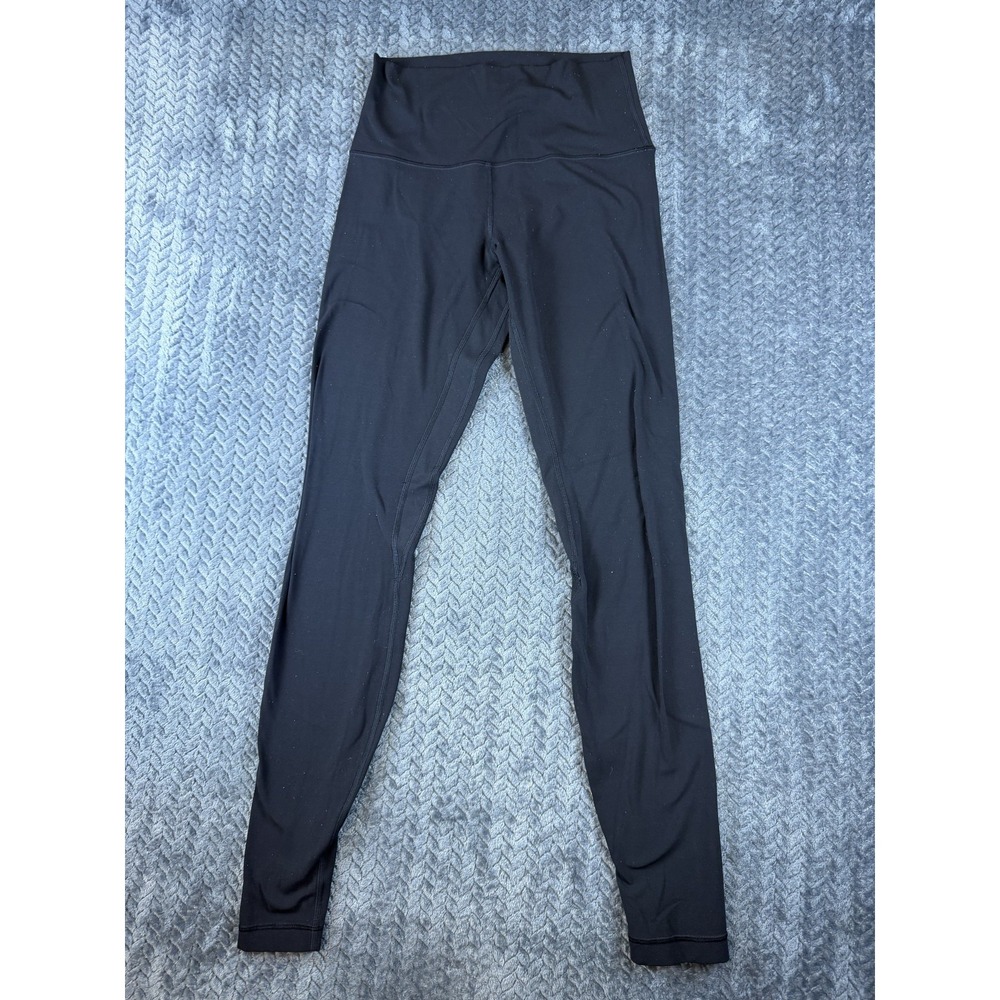 Lululemon Leggings Womens 27W Black High Rise Elastic Waist Pull On Athleisure